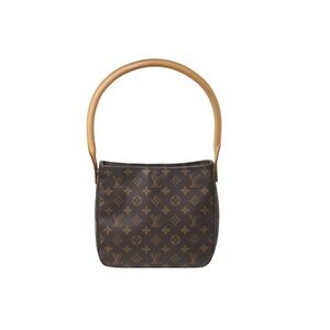 LOUIS VUITTON Looping Brown Handbag Brown